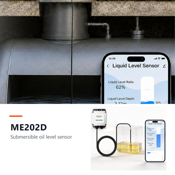 Moray ME202D 5M Long Distance Tuya High Accuracy Liquid Level Gauge Digital Fuel Meter Oil Diesel Water Level Sensor