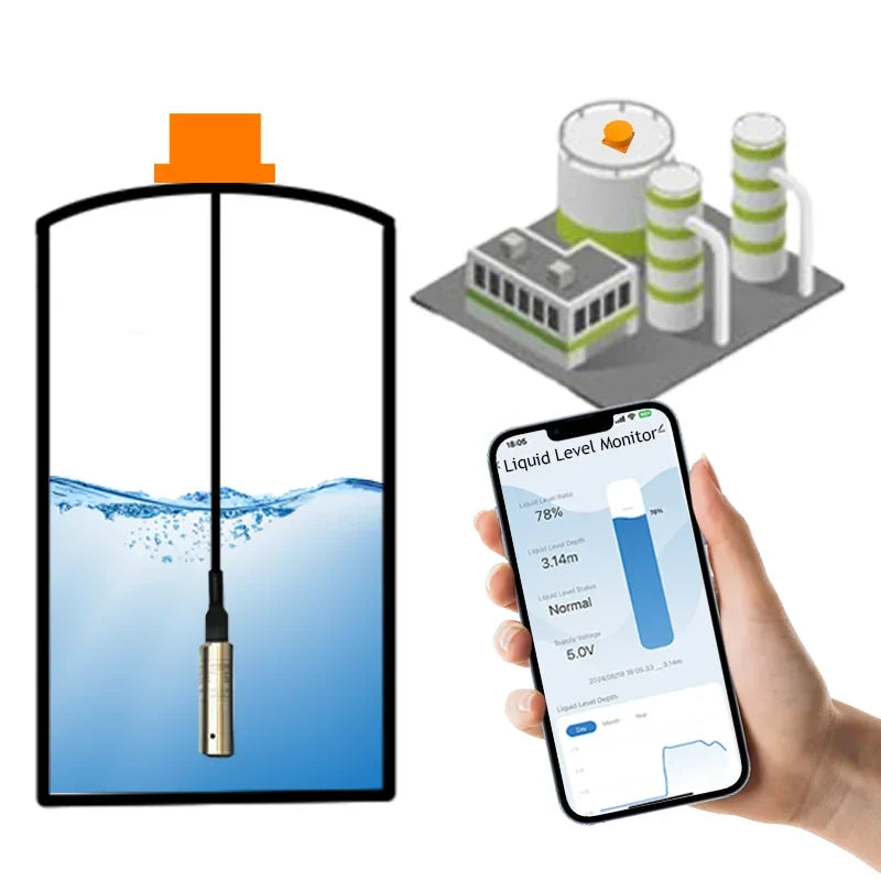 MoraySmart MorayElec MoraySensor 5M Solar WiFi Tank Level Sensor ME202WSP by Moray - main product image