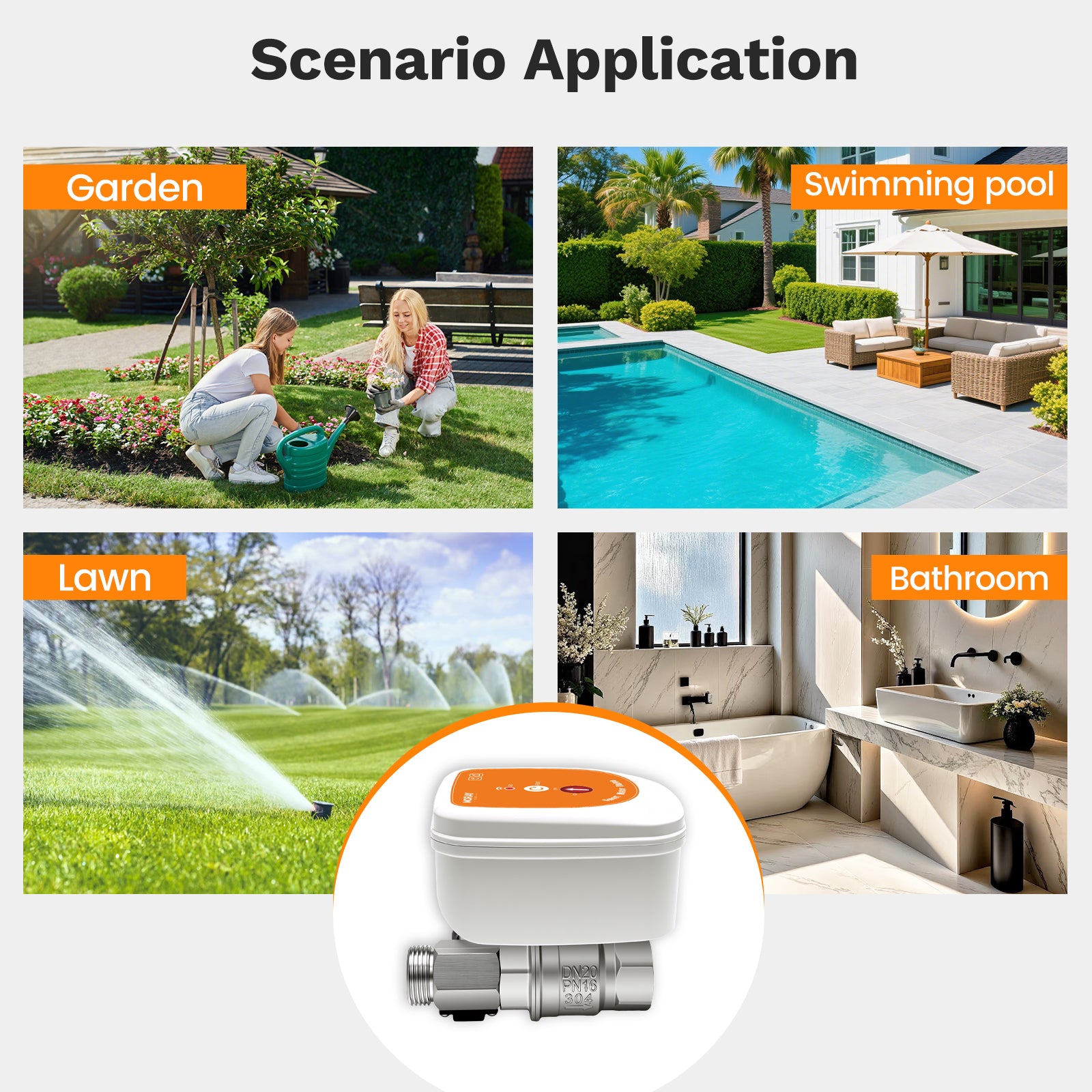 MoraySmart MorayElec MoraySensor WiFi Smart Water Flow Meter Valve for Garden Irrigation ME220FW by Moray - product image 4