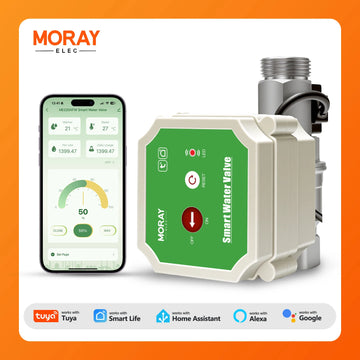 MoraySmart MorayElec MoraySensor WiFi Smart Water Flow Meter Valve with Waterproof Interface ME220XFW by Moray - main product image