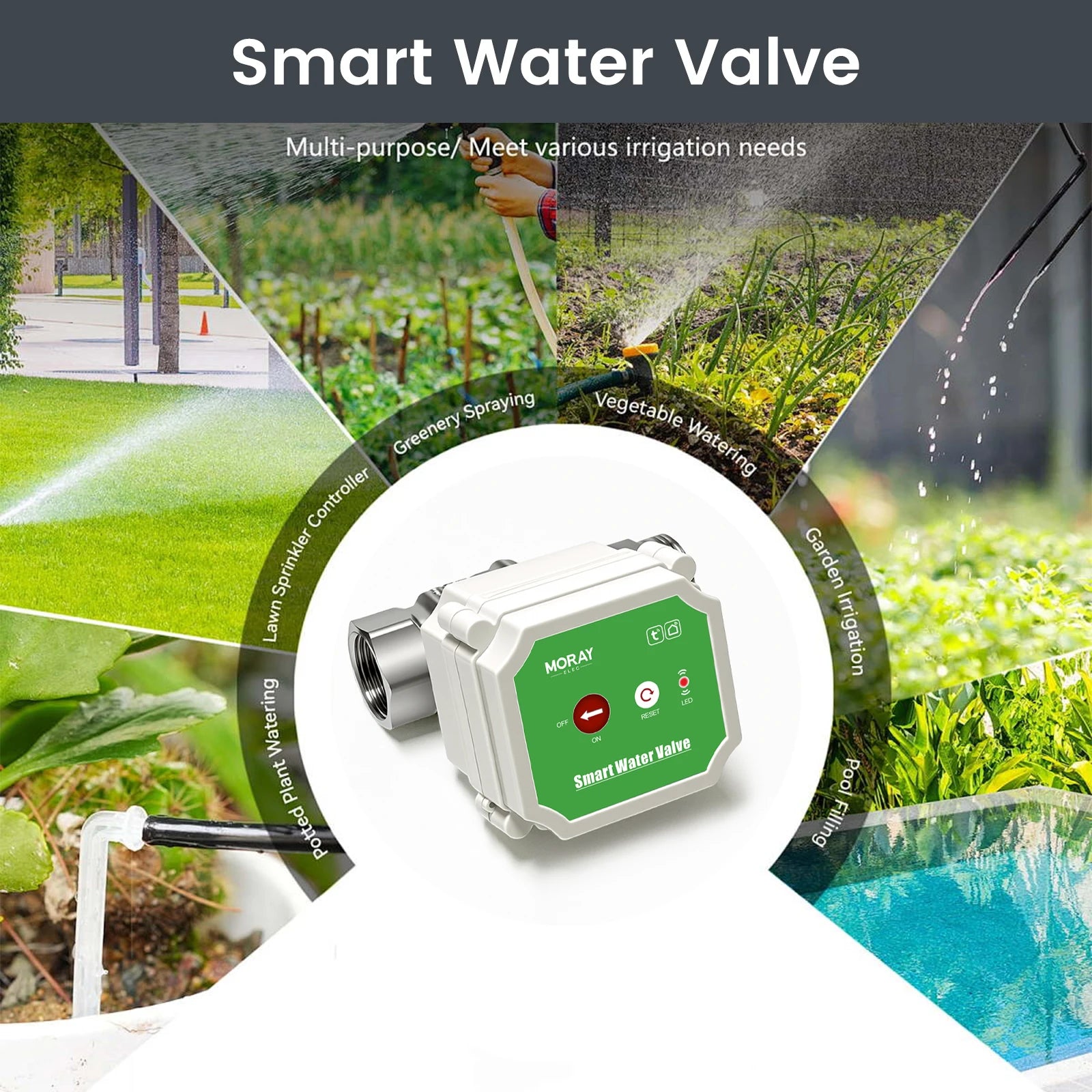 MoraySmart MorayElec MoraySensor WiFi Smart Water Flow Meter Valve with Waterproof Interface ME220XFW by Moray - product image 5