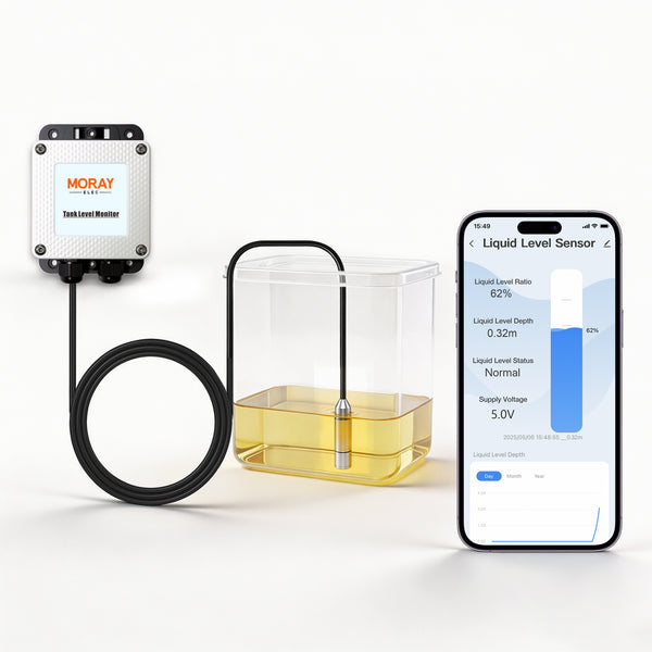 Morayelec ME202D 10M High Accuracy Sensor Liquid Level Gauge Tuya Smart Home Intelligent Diesel Tuya Water Level Sensor